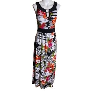 Elie McCarthy Floral Maxi Dress Size S